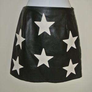 Leather Star Skirt